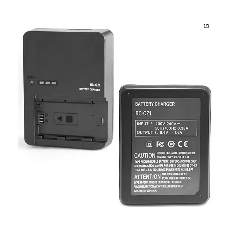 BC-QZ1 Battery Charger Compatible with Sony NP-FZ100 Z-Series Battery for