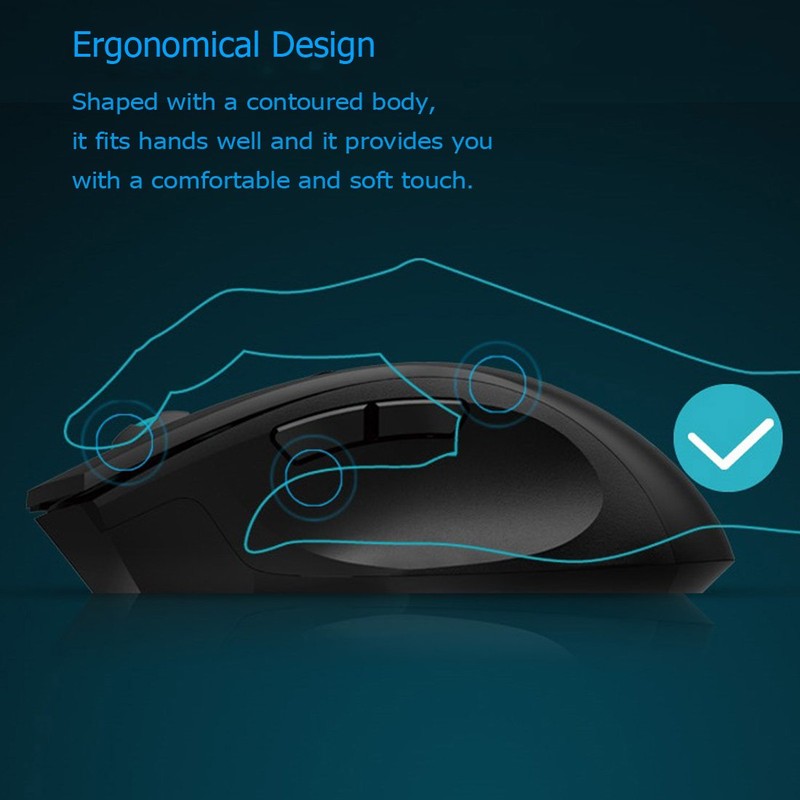 Noiseless Wireless Mouse,Forter i720 Ergonomic Silent Mouse for Gaming and