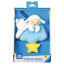 Ravensburger Ministeps 4563 Sheep Music Box, Mechanical Wind-Up Music Box with Hanging Ribbon, Baby Toy from 0 Months