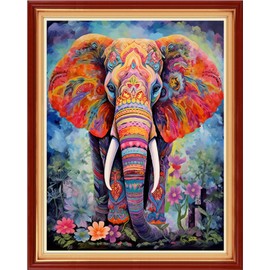 Stamped Cross Stitch Kits - Beach Night Landscape Counted Cross Stitch Kits for Beginners Adults Needlepoint Cross-Stitch Patterns (Artskits10)