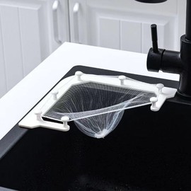 Corner Sink Strainer, Tri-Holder Triangle Strainer for Sink, Multipurpose Sink Strainer Bags (1 Holder + 100 Filter Bags)