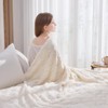 NEWCOSPLAY Super Soft Queen Blanket Off White Love Premium Silky