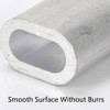 100pcs Wire Rope Crimp Sleeves 0.5mm Elliptical Aluminum Sleeves Crimping