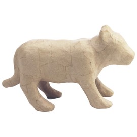 Décopatch - Ref SA197C - Chinese Horoscope Tiger - Mache Object to Decorate - 20 x 7 x 11.5cm - Brown - Decorate with Décopatch Papers & PaperPatch Glue, Glitter, Paints