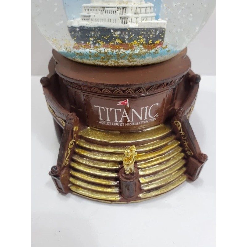 Large Titanic Grand Staircase Snow Globe in Original Box