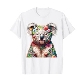 Floral Aesthetic Koala Bear Lover Shirt Australian Koala T-Shirt