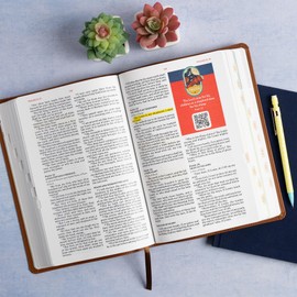 KJV Explorer Bible for Kids, Brown LeatherTouch, Indexed, Red Letter, Full-Color Design, Photos, Illustrations, Charts, Videos, Activities, Easy-to-Read Bible MCM Type