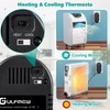Gulfmew Adjustable Thermostat, Plug in Heating and Cooling Thermostat Controlled