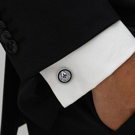 Masonic Cufflinks Sterling Silver Suit Accesorries Cufflinks Jewelry Present for Freemason Men Father Husband