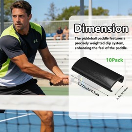 Pcmursal 10 Pack Pickleball Paddle Weight Clips, Pickleball Weights Suitable for Beginners, Players, Athletes, and Coaches to Improve Racket Control