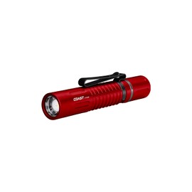 COAST XT10R 280 Lumen USB-C Rechargeable Pocket Flashlight, RED