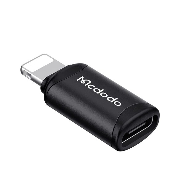 Mcdodo USB-C to Lightning Adapter, 3A Rapid Charging, Fast Data Transfer (Only Compatible Between Laptops), USB-C i-Phone Converter Connector, Aluminum Alloy Exterior, Type C to IOS Connector, iOS USB