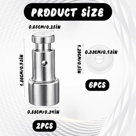 2 PCS Pressure Cooker Parts, Universal Replacement Floater Valve with 6 PCS Silicone Sealer Gaskets Pressure Cooker Accessories for XL, YBD60-100, PPC780, PPC770, PPC790