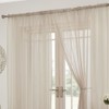 Tony's Textiles Lucy Slot Top Pair of Voile Curtains -