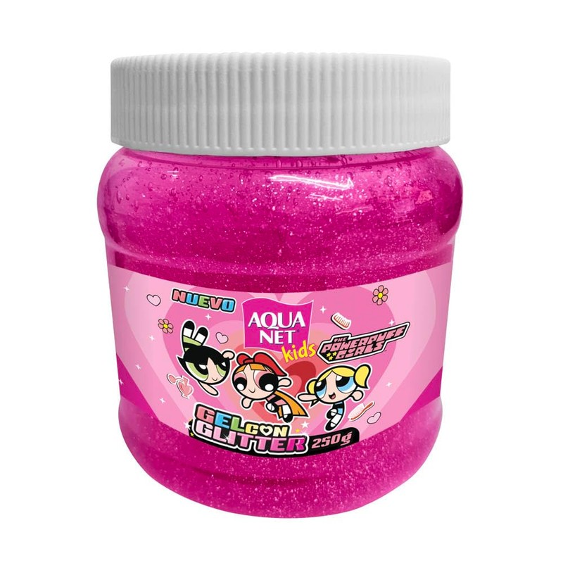 POWERPUFF GIRLS® BY AQUA NET® GEL CON GLITTER 250 G