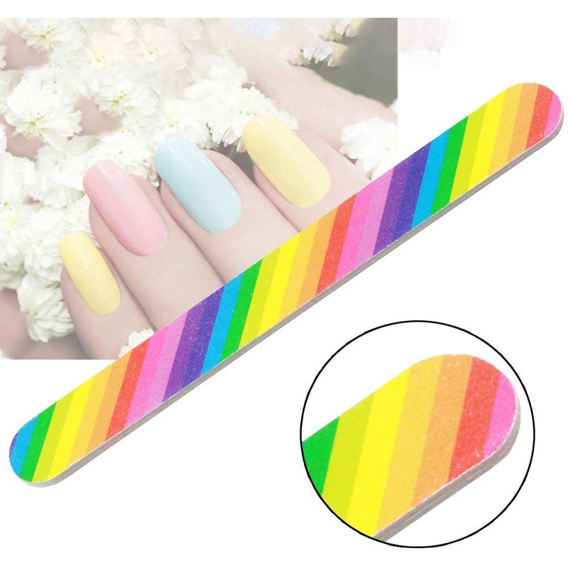 ANCLLO 6pcs Nail Files and Buffer Set with Professional Nail