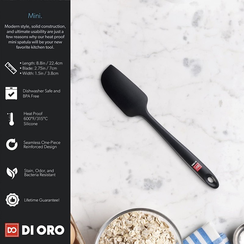 DI ORO Seamless Series Mini Silicone Spatula - BPA Free