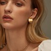EVER FAITH Chunky Earrings Hypoallergenic Drop Matte Stud Earrings Statement
