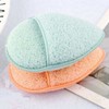 Facial Cleansing Sponge & Towel Set Exfoliating Towel 3-Facial Cleansing Sponge-Green 4ea
