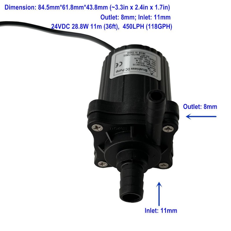SHYSKY DC40H-24110 Micro brushless pressure water pump, Submersible Water Pump,