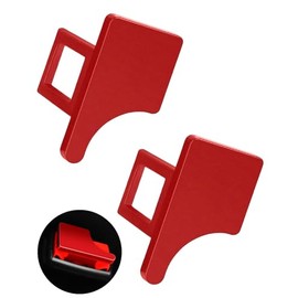 BNREOZA 2 x Universal-Autoteile, Aluminium-Autoadapter für die meisten Pkw, Lkw und Transporter (rot)