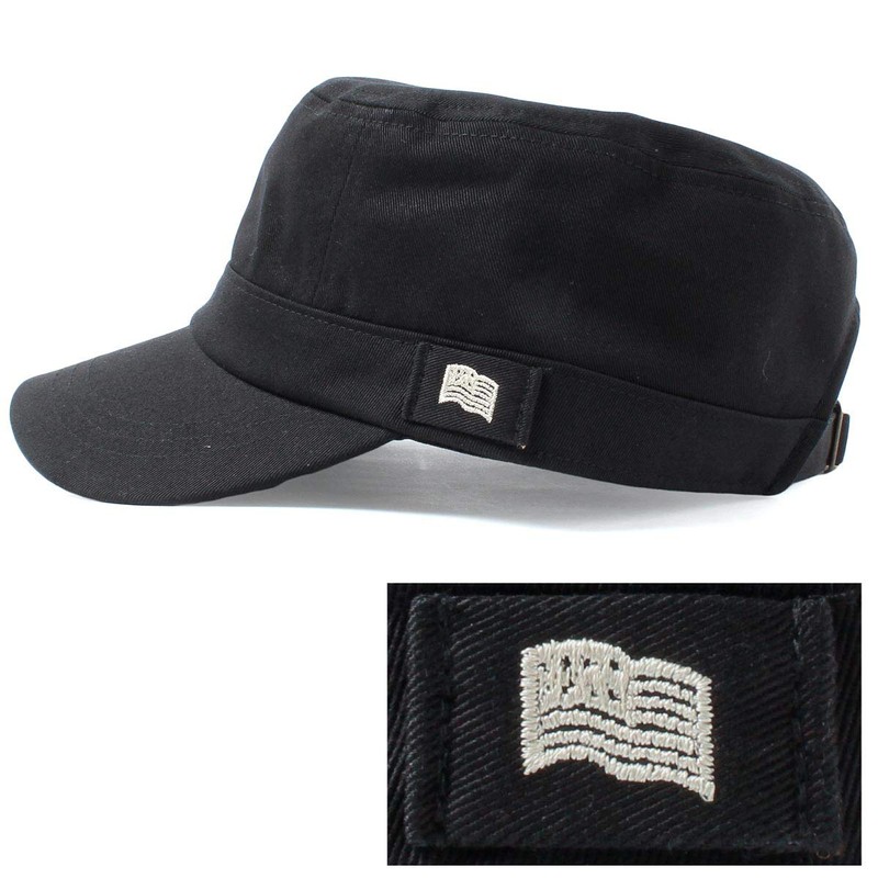 Basic Quench Work Cap, Hat, Deep, Loose, Embroidered, Flag, Durable,