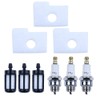 Gubeter Air Fuel Filter Spark Plug Tune Up Kit for
