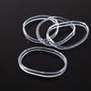 Xiufortion 1000-Pack Mini High Elasticity Clear Soft Rubber Bands Mini
