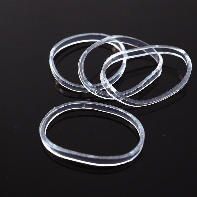 Xiufortion 1000-Pack Mini High Elasticity Clear Soft Rubber Bands Mini