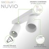SSC-LUXon NUVIO Aufbaustrahler Deckenlampe Wandleuchte Spot 2-flammig downlight schwenkbar weiß