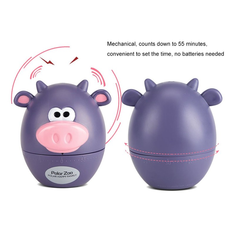 Cute Cartoon Kitchen Timer Mini Animal Timer Countdown Cooking Supplies