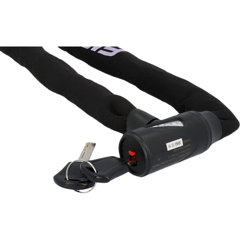 FISCHER Chain lock with neoprene coating with 2 keys, length
