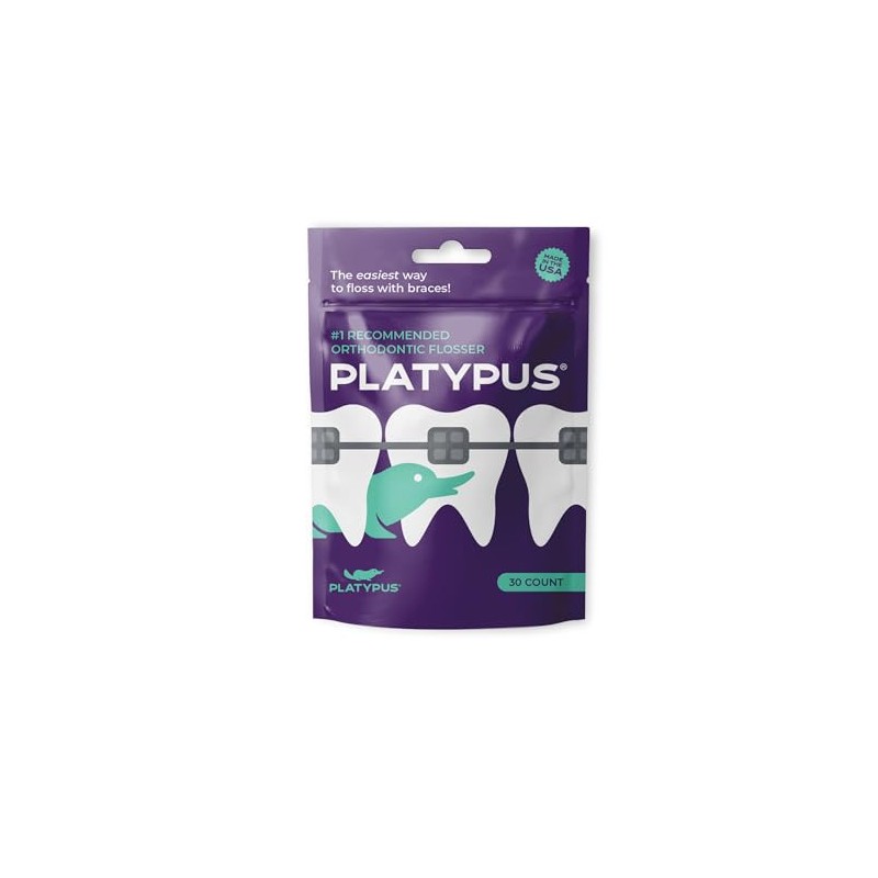 Platypus Orthodontic Flossers - Fights Bad Breath - Picks for