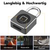 Padlock Fingerprint, Eseesmart Lock Fingerprint, Bluetooth Fingerprint iOS Watch, Waterproof