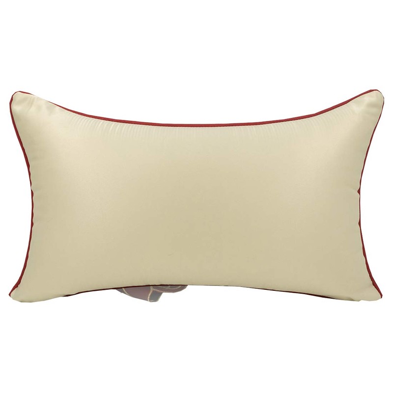 vctops Elegant Embroidered Peacock Decorative Throw Pillow Case Silky Satin