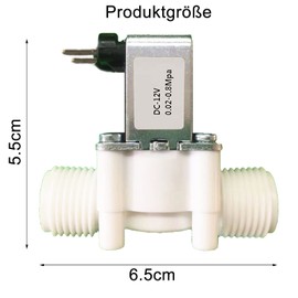 Pack of 2 Water Valve 12 V DC Solenoid Valve 12 V NC Solenoid Valve G1/2 Inch Inlet Water Solenoid Valve for Water Supply Quad Male Thread G1/2 Pressure Water Inlet Solenoid Valve for Water Inlet