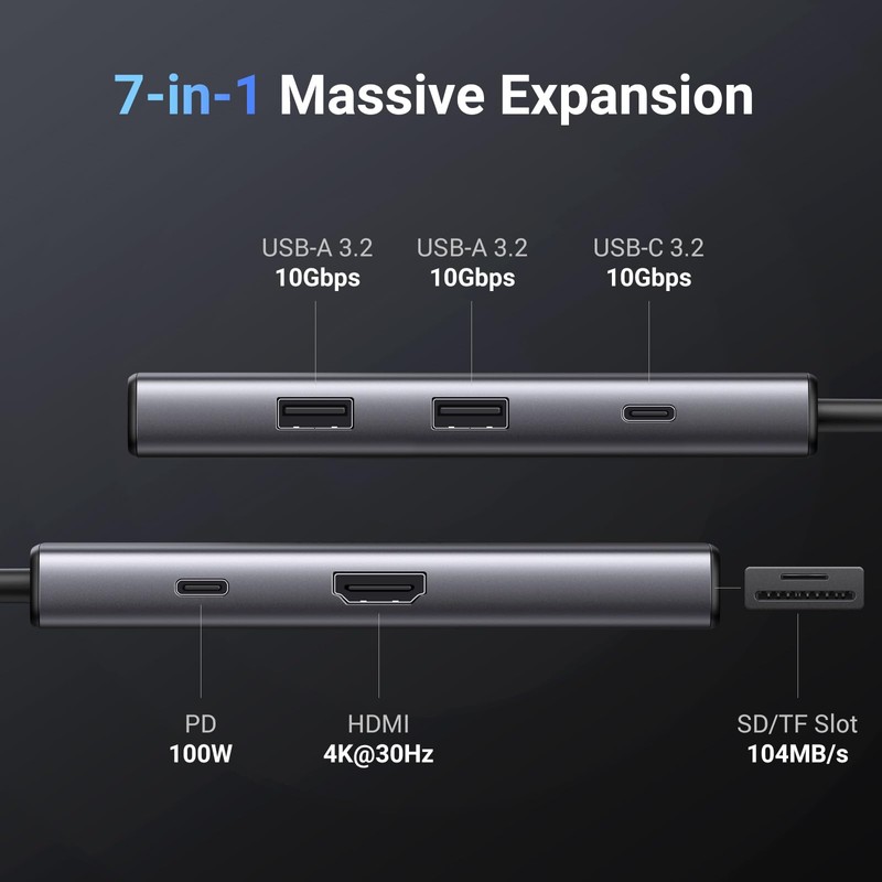 UGREEN Revodok Pro 107 USB C Hub 7-IN-1 USB Hub