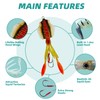 Squid Trap Fishing Lures for Saltwater Soft Artificial Rigged Squid