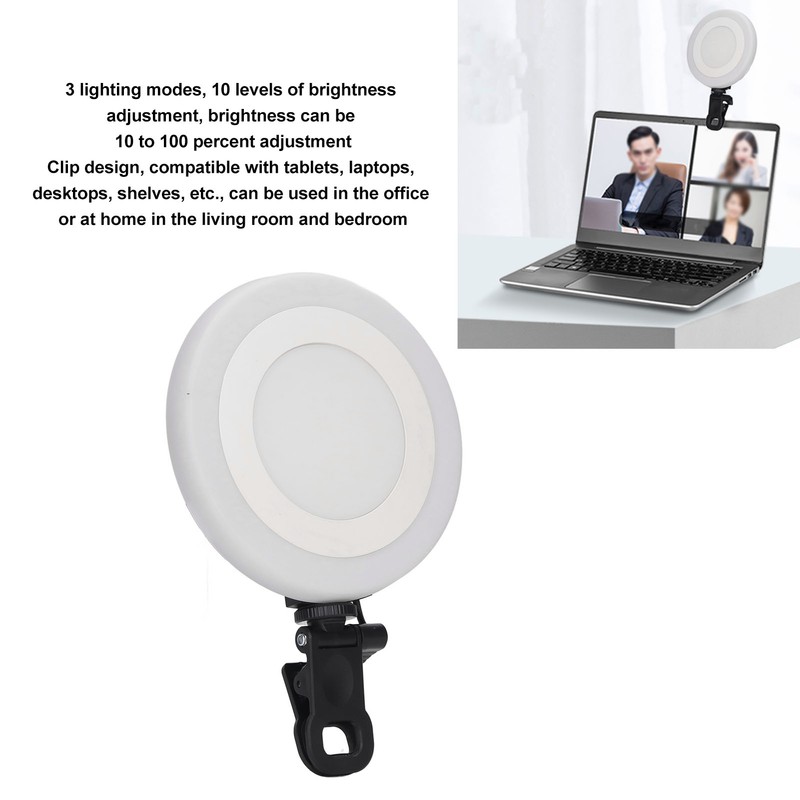 5.5in Video Conference Fill LED Light Round 3 Mode 10