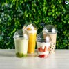 Nationwide Paper Strong Smoothie Cups with Dome Lids 12oz 25pcs