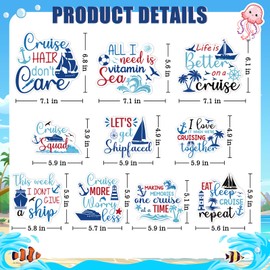 Cruise Ship Door Decorations, 10PCS Large Cruise Door Decorations Magnetic This Week Funny Carnival Cruise Magnets Cabin Magnets Birthday Magnets for Cruise Door Fridge Car Computer | TREACLUB