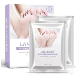 Lanbena Pack Mascarilla Exfoliante Pies Lanbena Elimina Piel Muerta