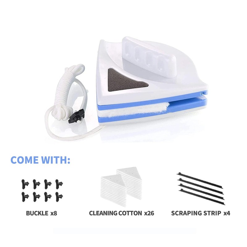 Double Sided Magnetic Window Wiper Comes with 38 Accessory Sets