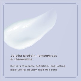 Hairitage Hydrating Jojoba Oil Curl Cream for Curly Hair - Moisturizing Anti Frizz Styling Product for High Definition Curls for Women + Men - Bounce + Shine for Fine + Thick Hair - Color Safe + Vegan