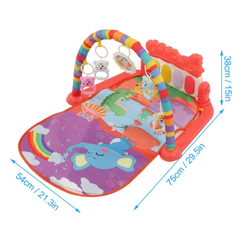 Baby Gym Piano Mat Lullabies Lights Detachable Early Educational Baby