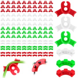 Pack of 150 Plant Benders Lst Clips Red Green White 90 Degree Low Stress Training Clips Plant Clips Bending Plants Training Clips for Bending Plant Rhizomes Change Growth Direction 2 Sizes