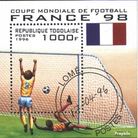 Togo block392 (complete.issue.) unmounted mint/never hinged ** MNH 1996 Football-WM 98, France (Stamps for collectors) Soccer