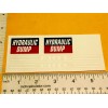 Ertl International Hydraulic Dump Truck Replacement Sticker Set ET-049