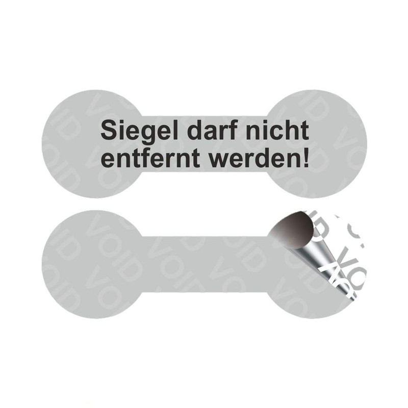 VOID Security Labels "Seal must not be removed!" on a