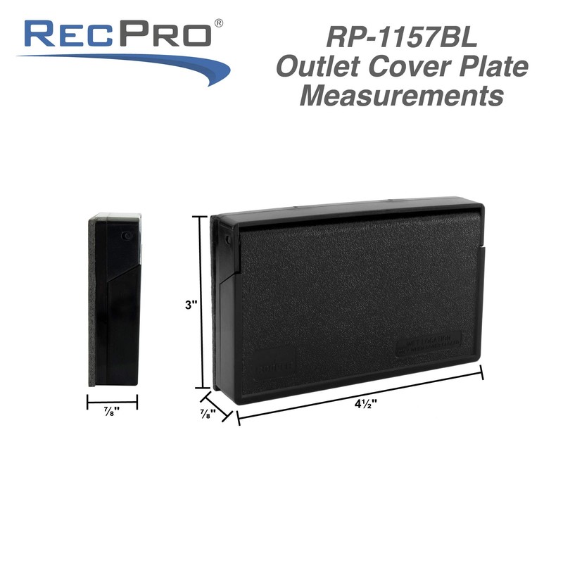 RecPro RV Exterior Power Outlet Cover Plate | For GFI/GFCI